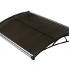 Nadstrešnica Za Vrata 120x82 cm Smeđa Baza Ploča Bronza 6mm