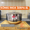 König Šerpa inox sa poklopcem 8L