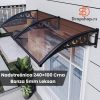 Nadstrešnica 240x100 Crna Bonza 5mm Leksan
