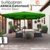 ARNEA Četvrtasti Alu Suncobran 300x300 Zeleni