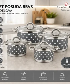 Set posuđa 8TF BLACK